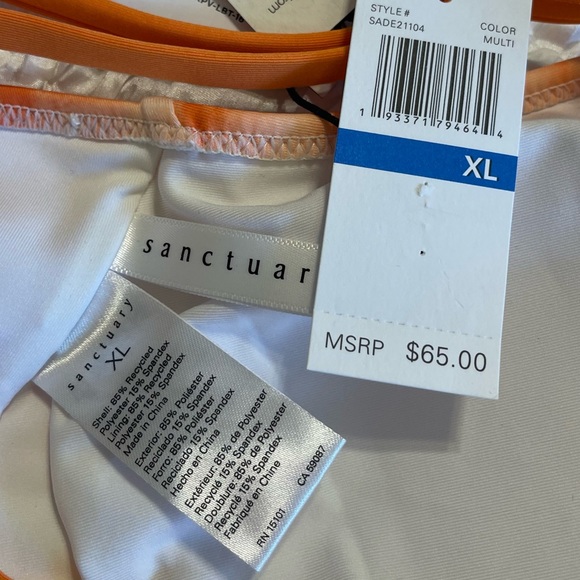 NWT Sanctuary Swim top Sz XL🧡 - Picture 9 of 9